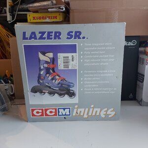 Roller Blades CCM Inlines Men's - Size 8 - Lazer SR and Protective Gear